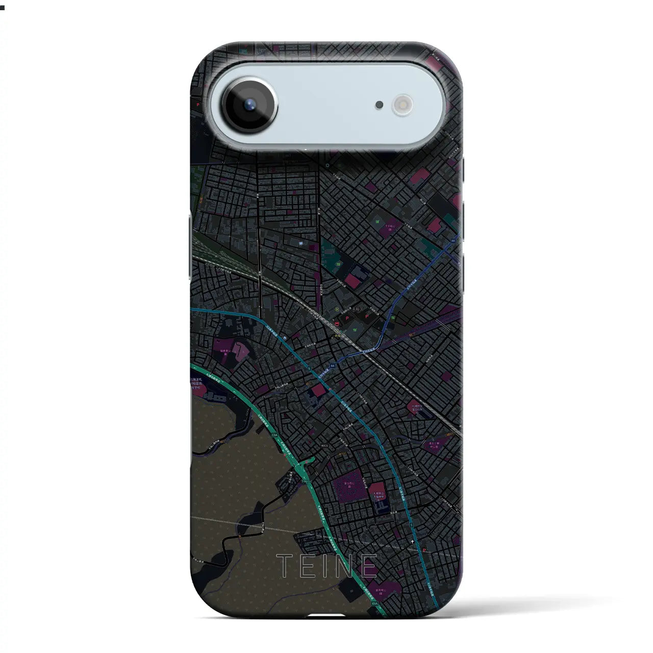 【手稲（北海道）】地図柄iPhoneケース（バックカバータイプ）
