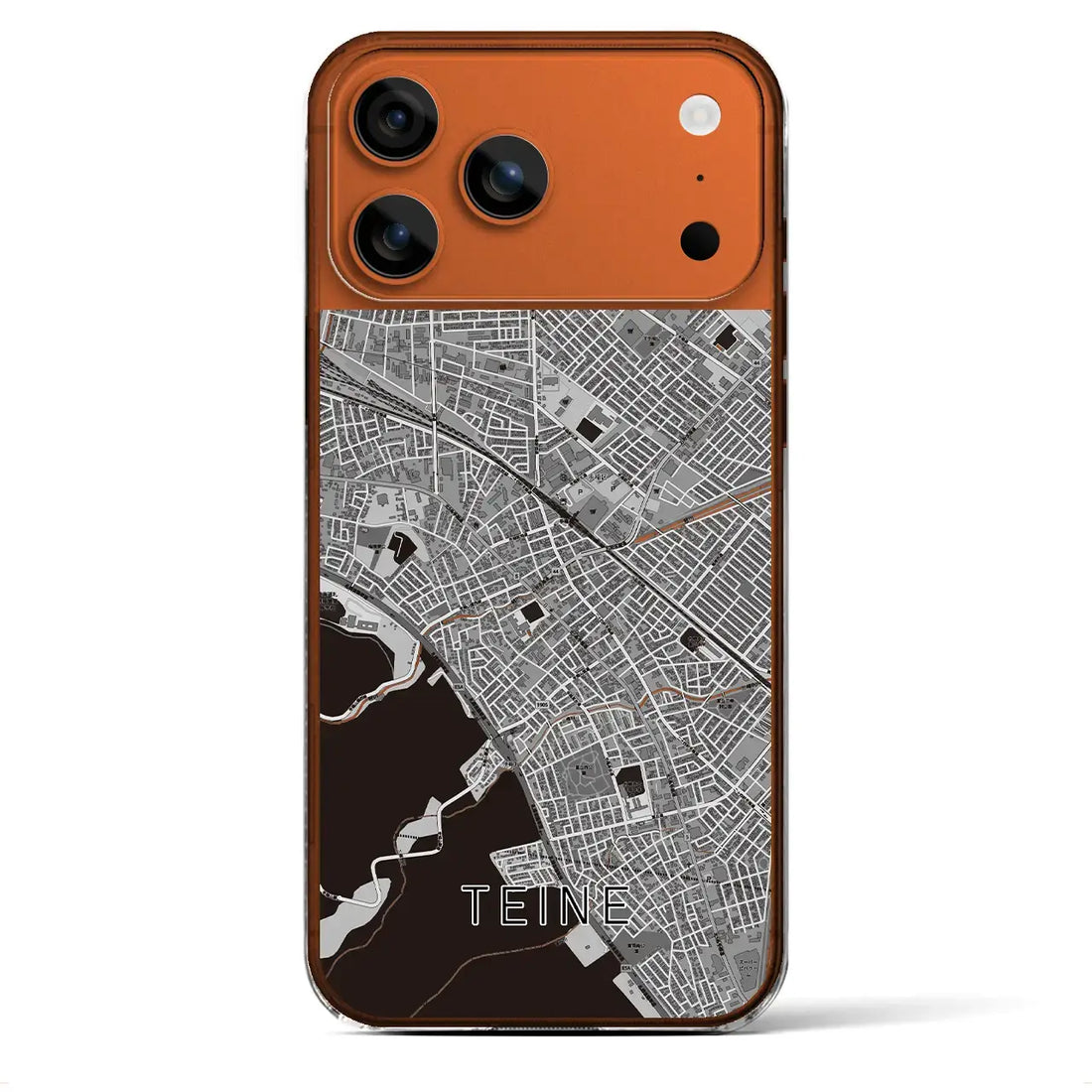 【手稲（北海道）】地図柄iPhoneケース（クリアタイプ）