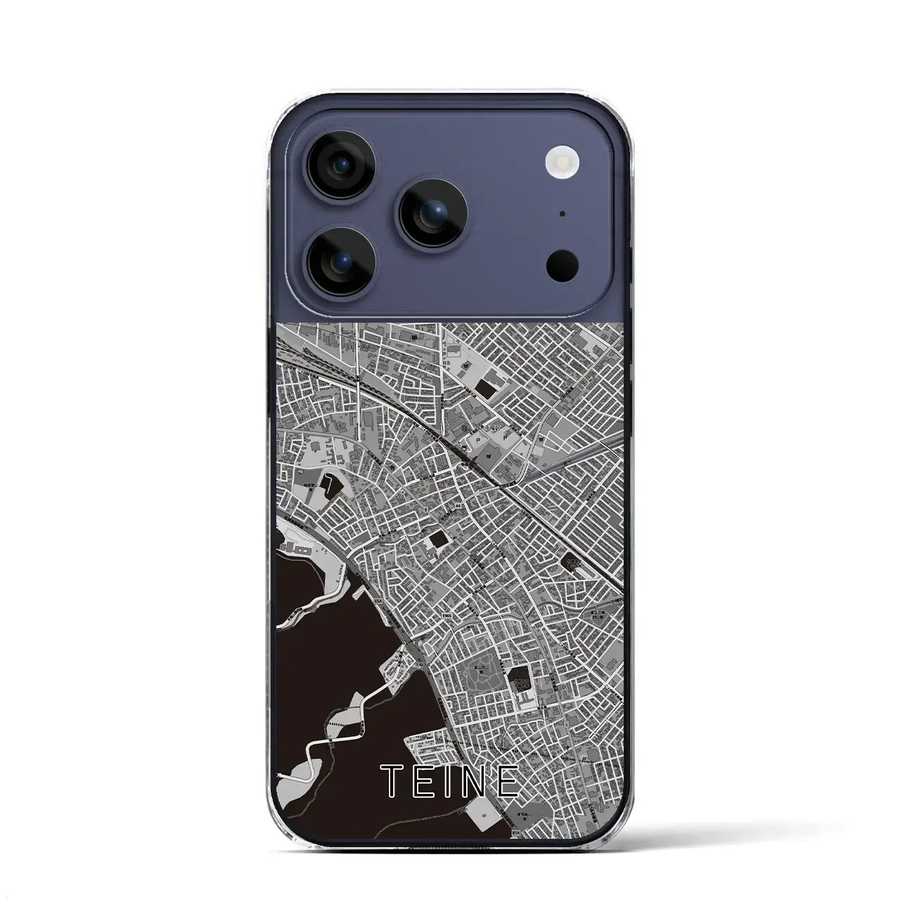 【手稲（北海道）】地図柄iPhoneケース（クリアタイプ）