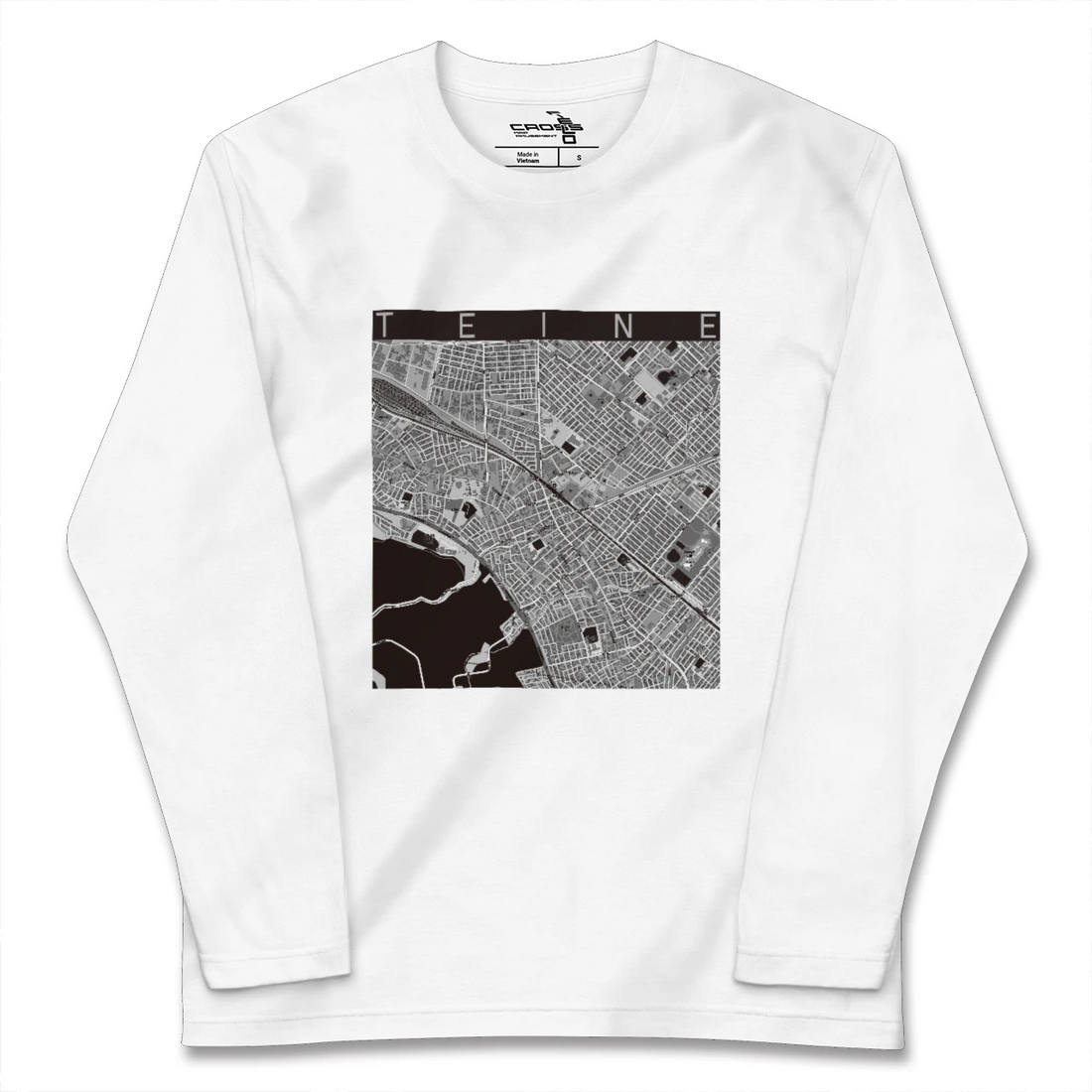 【手稲（北海道）】地図柄ロングスリーブTシャツ