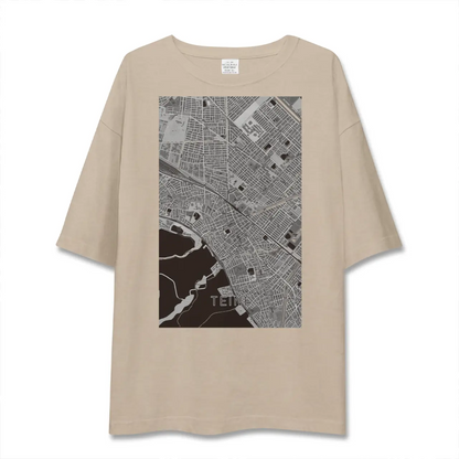 【手稲（北海道）】地図柄ビッグシルエットTシャツ