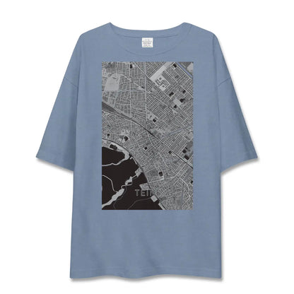 【手稲（北海道）】地図柄ビッグシルエットTシャツ