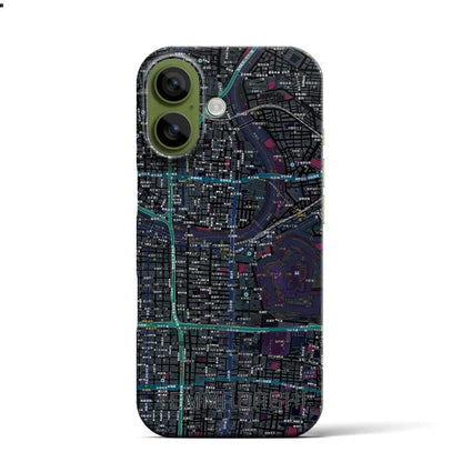 【天満橋（大阪府）】地図柄iPhoneケース（バックカバータイプ）