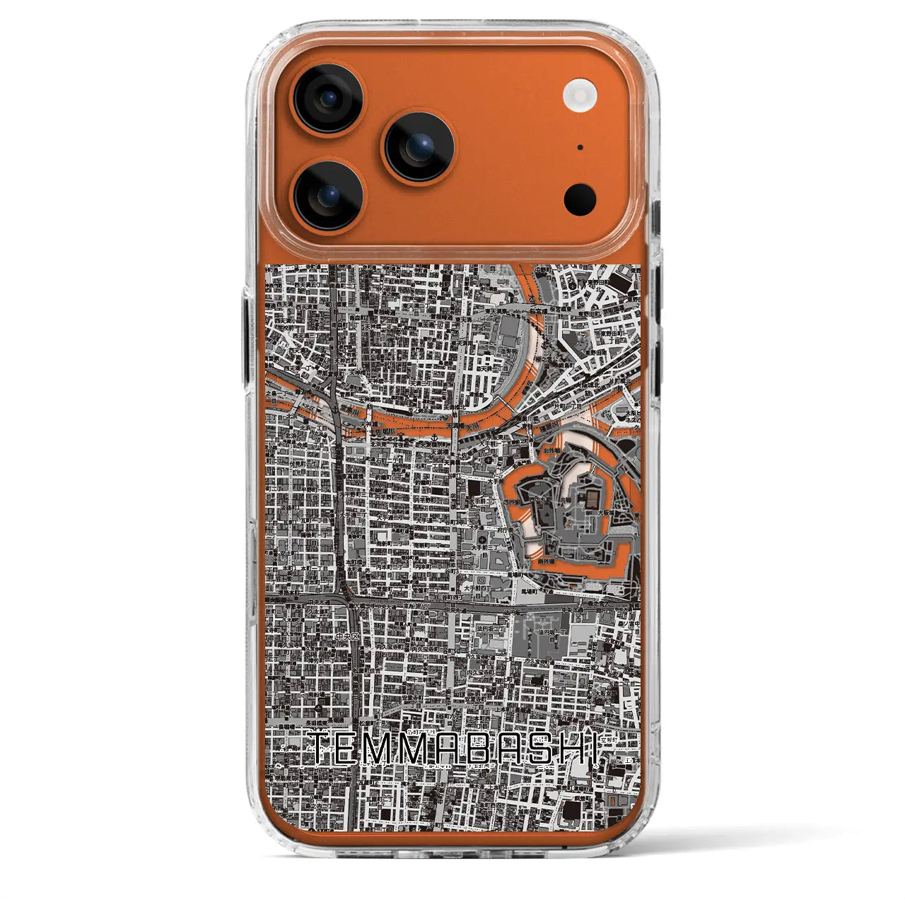 【天満橋（大阪府）】地図柄iPhoneケース（MagSafeタイプ）