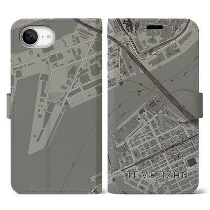 【天保山（大阪府）】地図柄iPhoneケース（手帳タイプ）