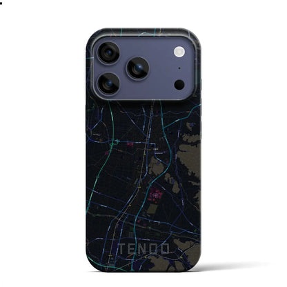 【天童（山形県）】地図柄iPhoneケース（バックカバータイプ）