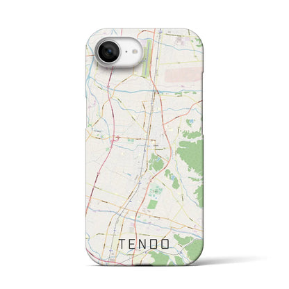 【天童（山形県）】地図柄iPhoneケース（バックカバータイプ）