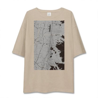 【天童（山形県）】地図柄ビッグシルエットTシャツ