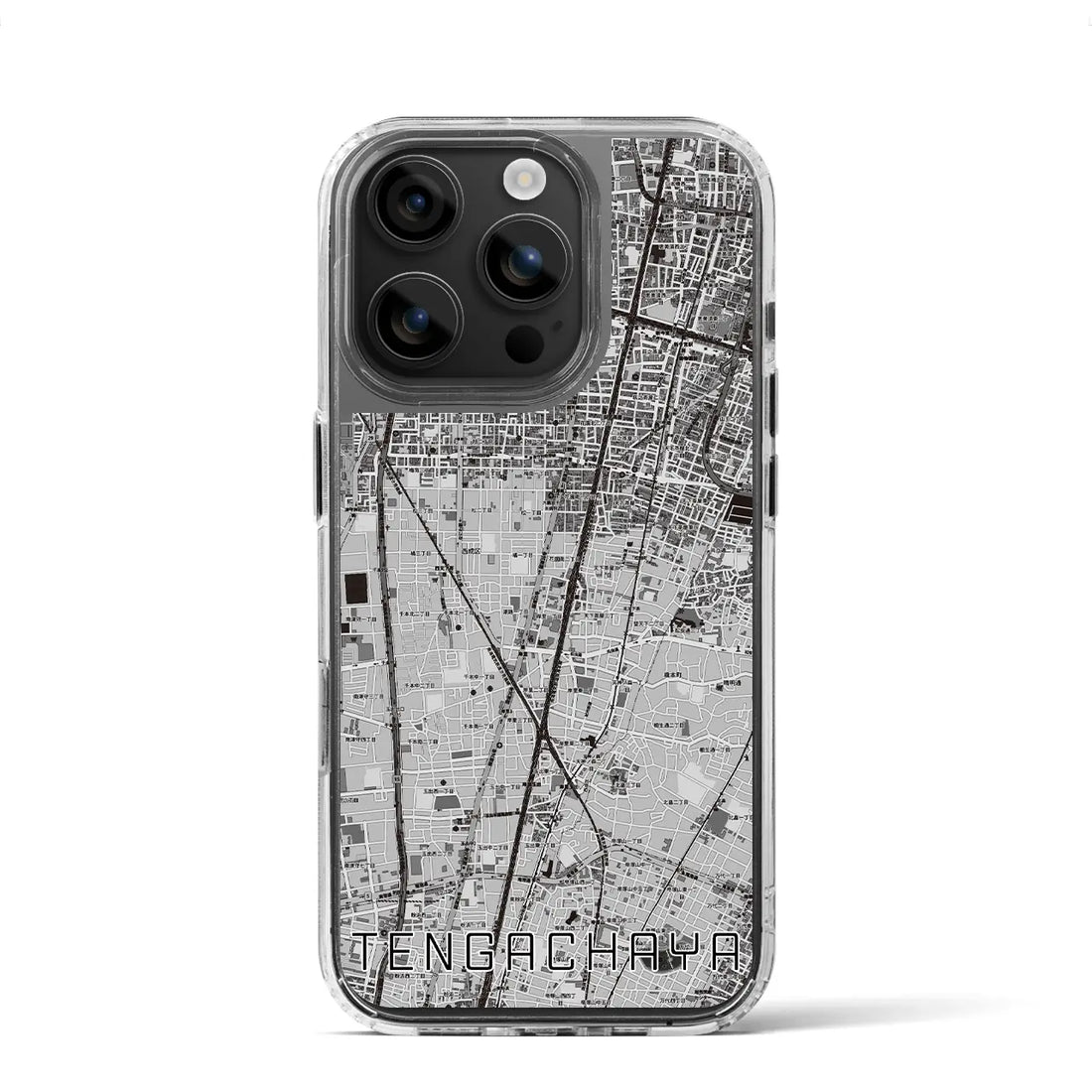 【天下茶屋（大阪府）】地図柄iPhoneケース（MagSafeタイプ）
