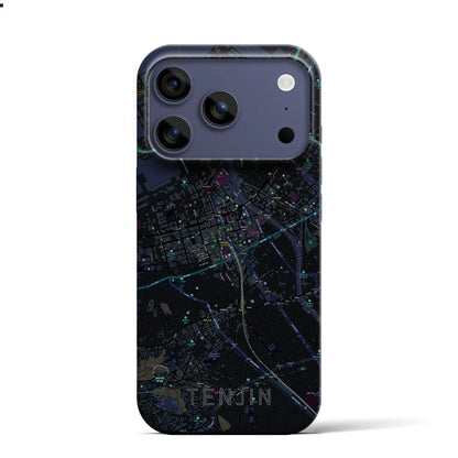 【天神（福岡県）】地図柄iPhoneケース（バックカバータイプ）