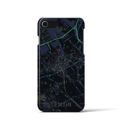 【天神（福岡県）】地図柄iPhoneケース（バックカバータイプ）