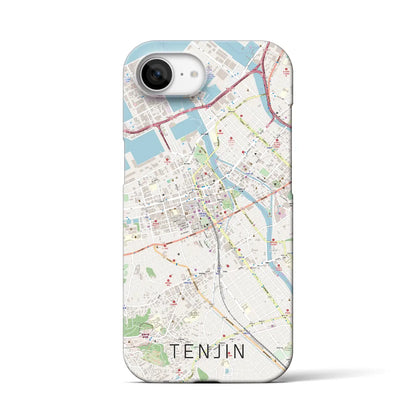 【天神（福岡県）】地図柄iPhoneケース（バックカバータイプ）