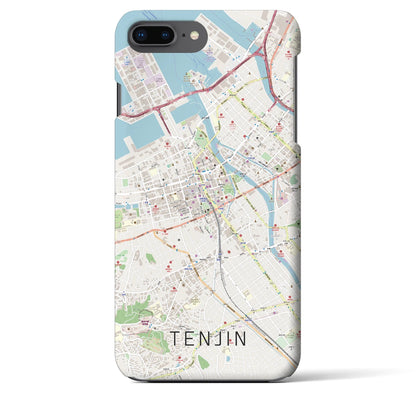 【天神（福岡県）】地図柄iPhoneケース（バックカバータイプ）