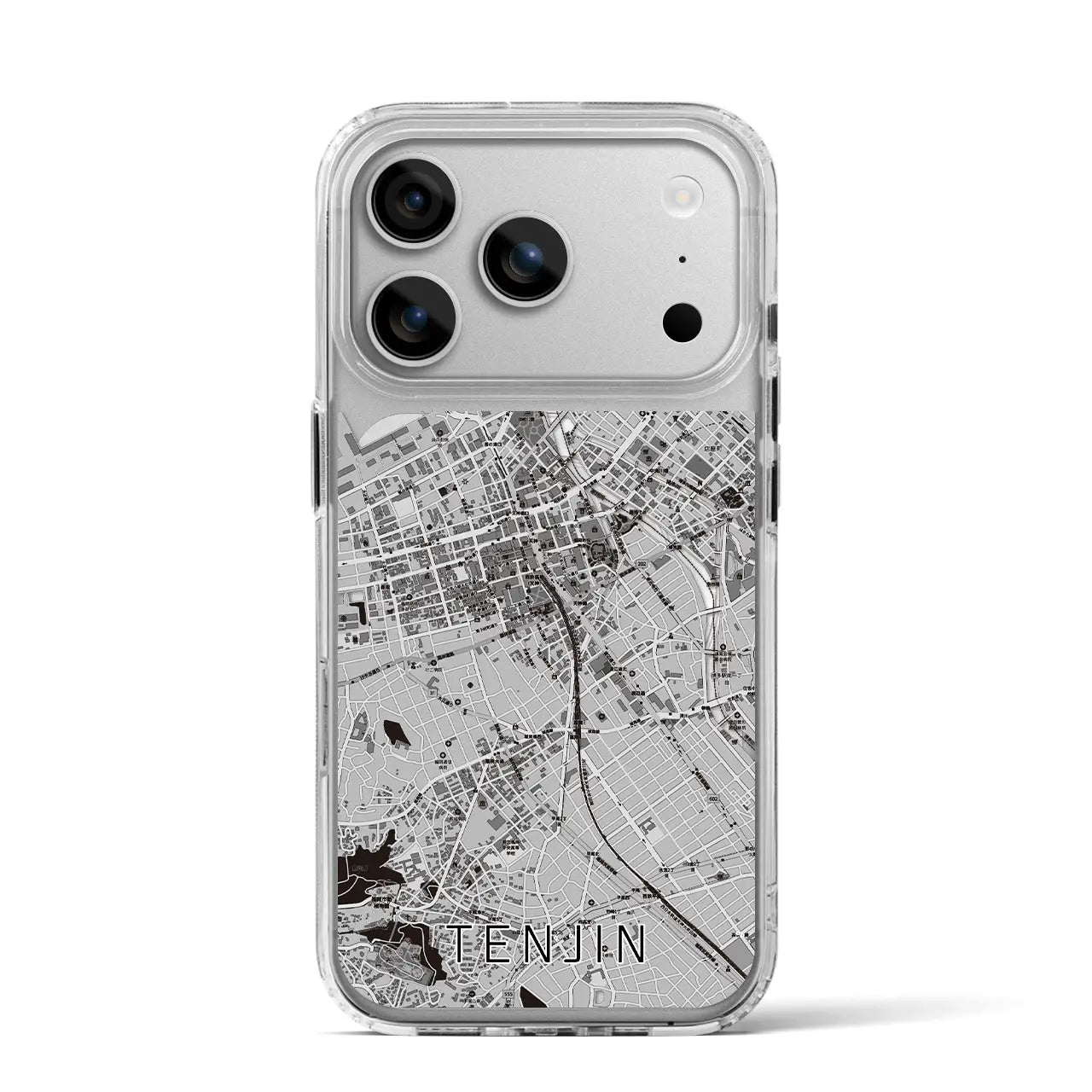 【天神（福岡県）】地図柄iPhoneケース（MagSafeタイプ）