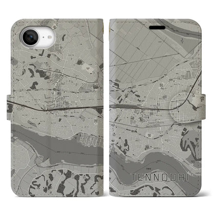 【天王台（千葉県）】地図柄iPhoneケース（手帳タイプ）