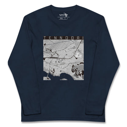 【天王台（千葉県）】地図柄ロングスリーブTシャツ