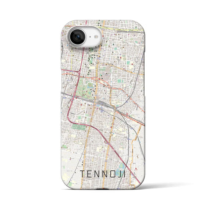 【天王寺（大阪府）】地図柄iPhoneケース（バックカバータイプ）