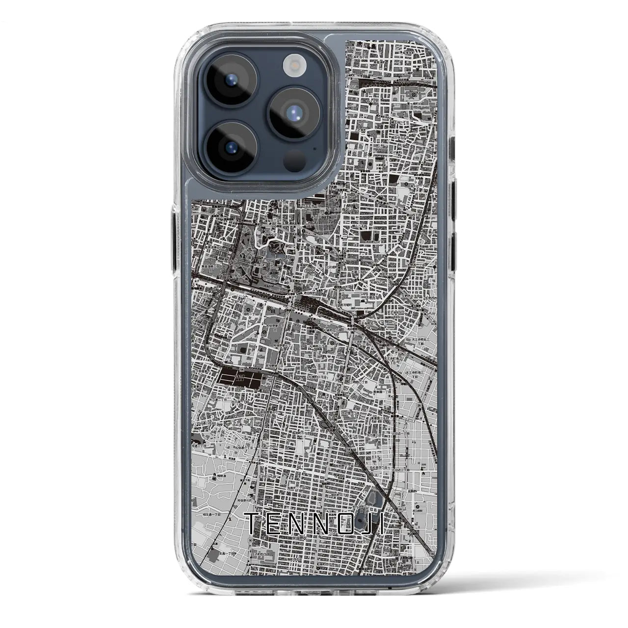 【天王寺（大阪府）】地図柄iPhoneケース（MagSafeタイプ）