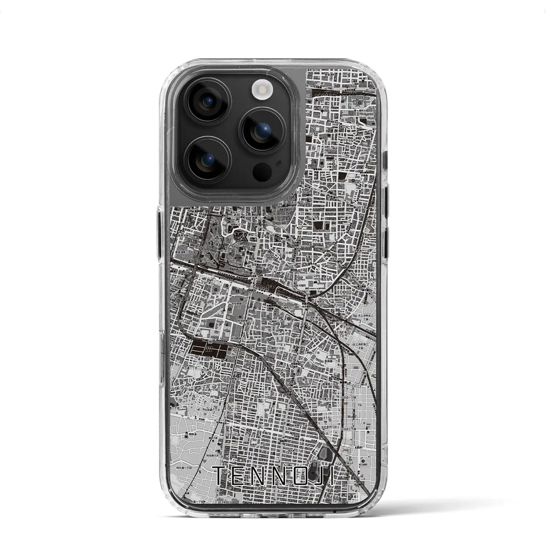 【天王寺（大阪府）】地図柄iPhoneケース（MagSafeタイプ）