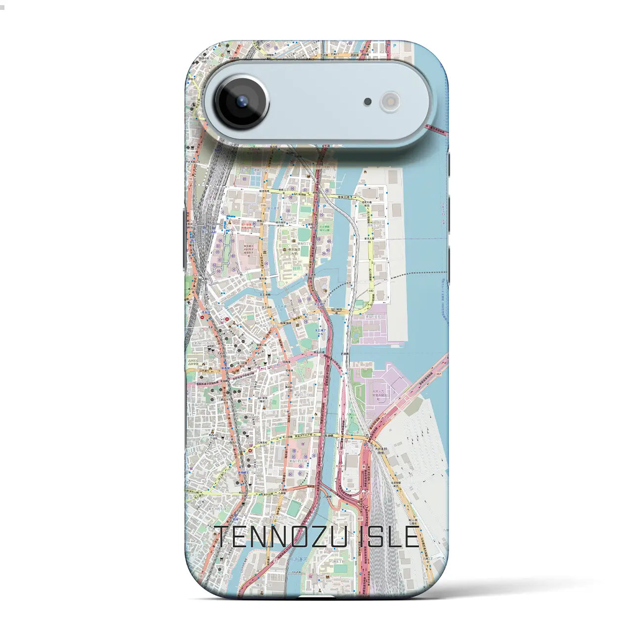 【天王洲アイル（東京都）】地図柄iPhoneケース（バックカバータイプ）