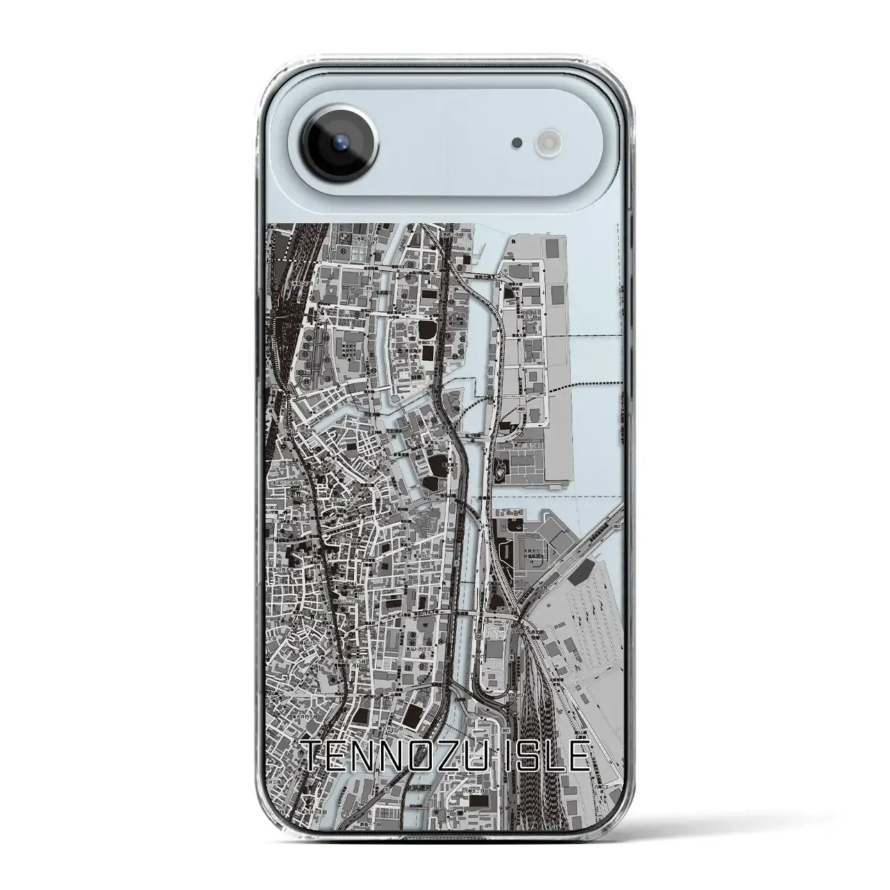 【天王洲アイル（東京都）】地図柄iPhoneケース（クリアタイプ）