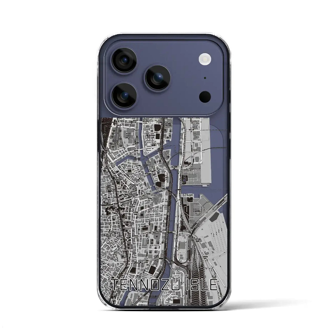 【天王洲アイル（東京都）】地図柄iPhoneケース（クリアタイプ）