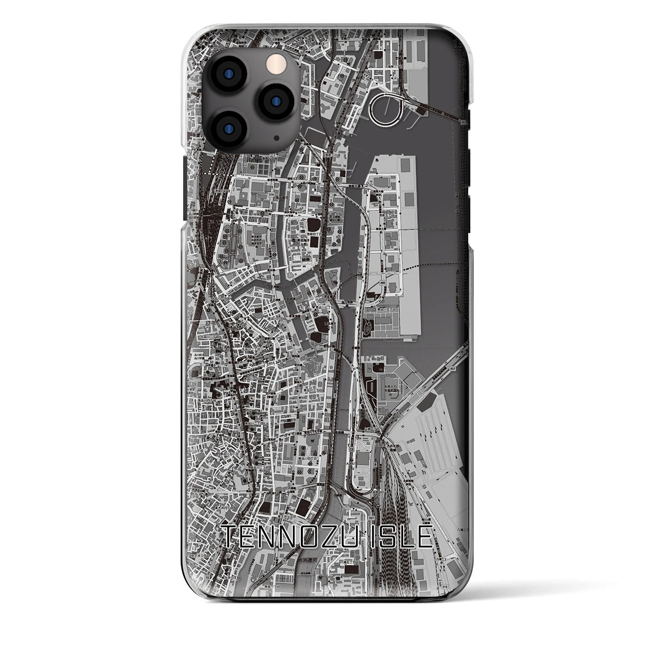 【天王洲アイル（東京都）】地図柄iPhoneケース（クリアタイプ）