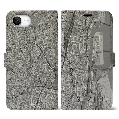 【天王洲アイル（東京都）】地図柄iPhoneケース（手帳タイプ）