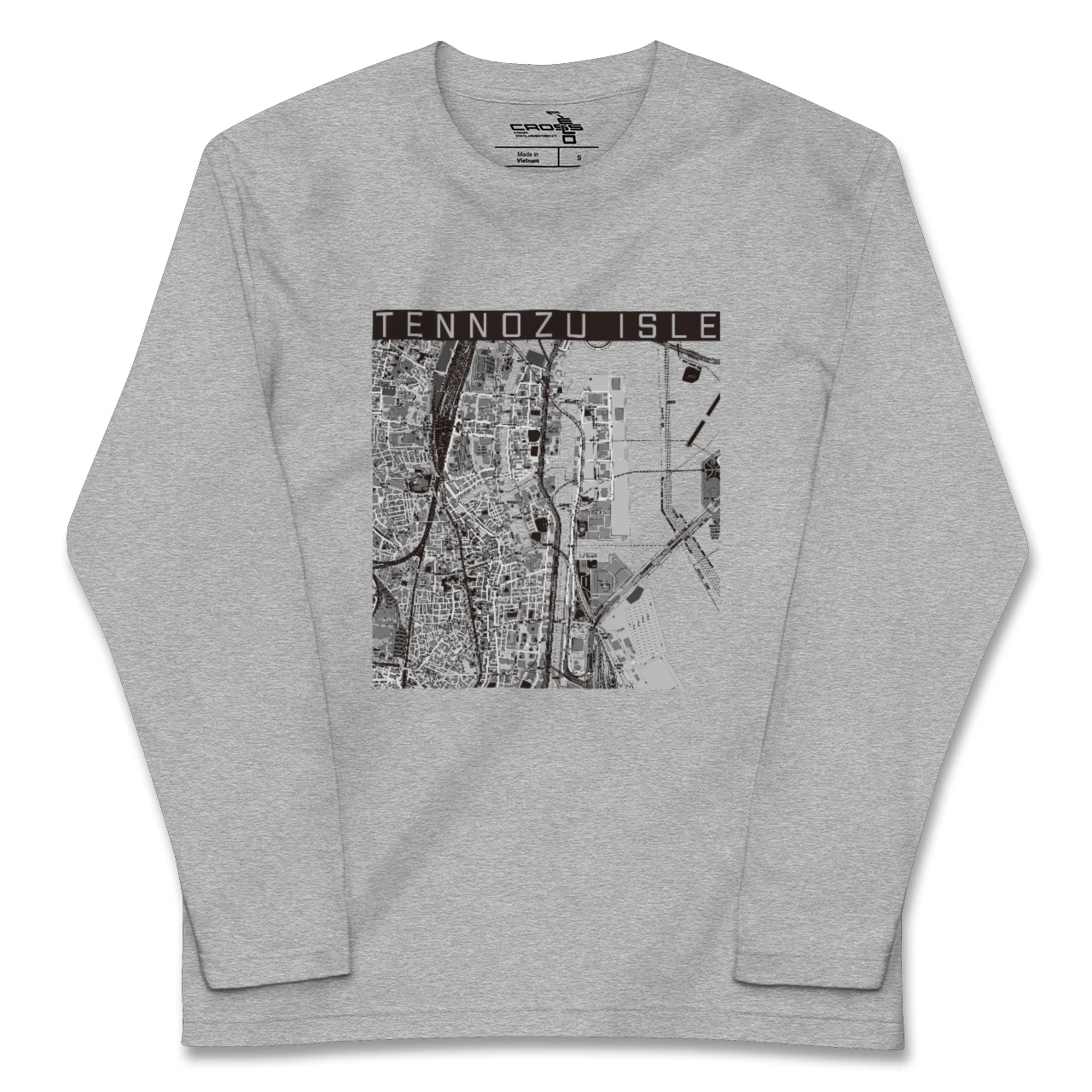 【天王洲アイル（東京都）】地図柄ロングスリーブTシャツ