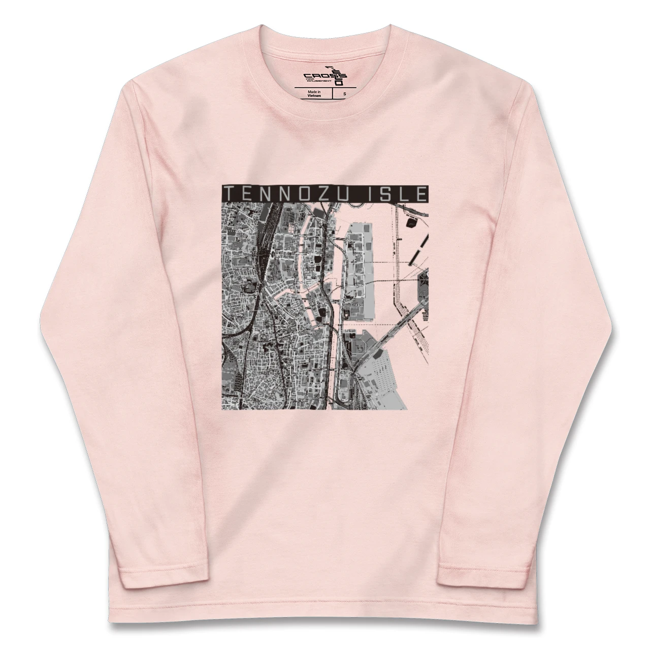【天王洲アイル（東京都）】地図柄ロングスリーブTシャツ