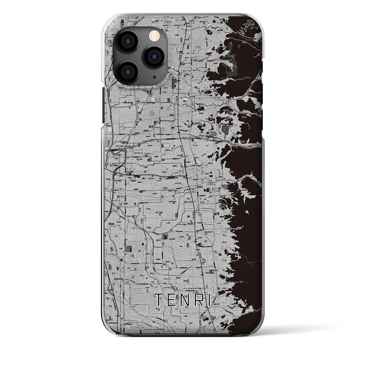 【天理（奈良県）】地図柄iPhoneケース（クリアタイプ）