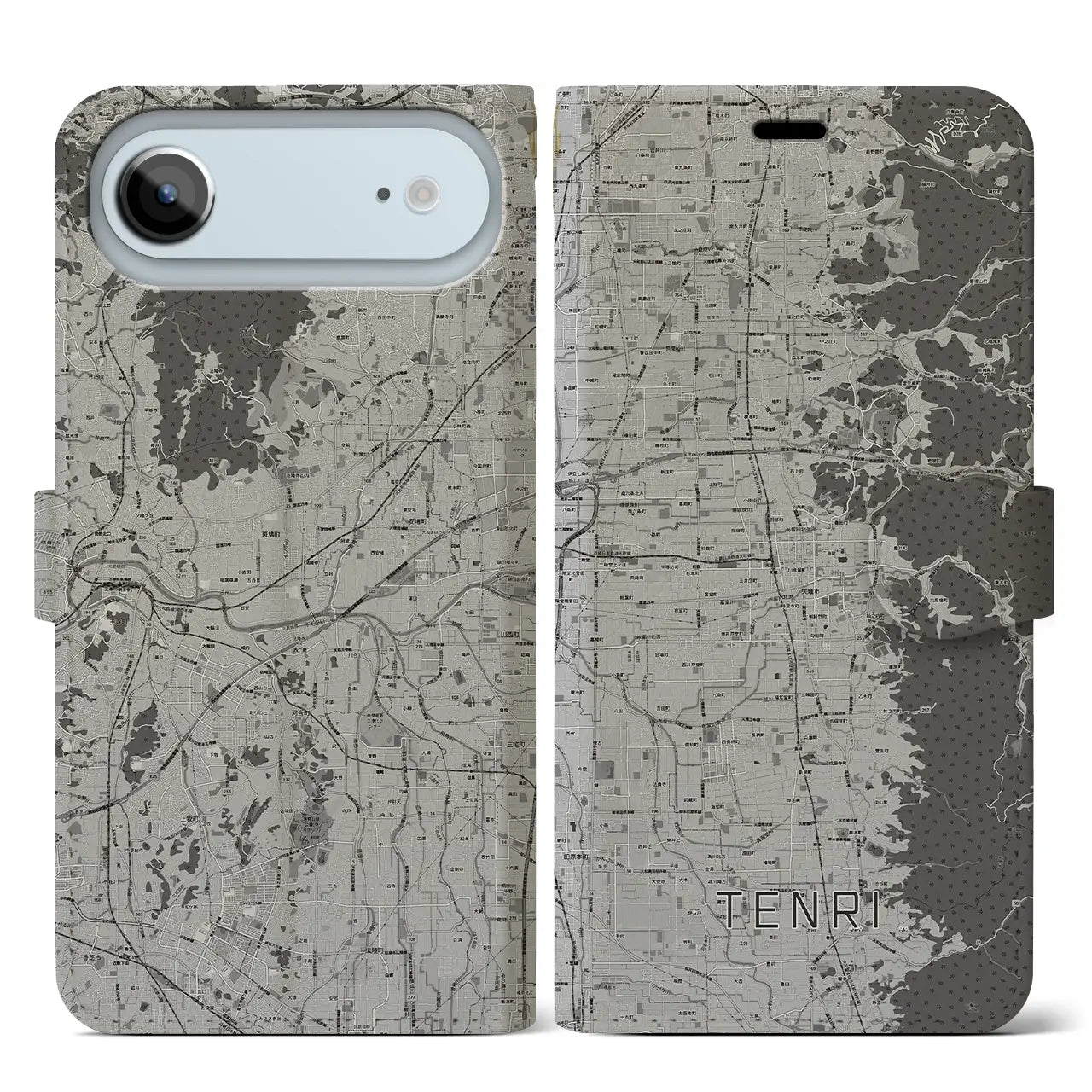 【天理（奈良県）】地図柄iPhoneケース（手帳タイプ）