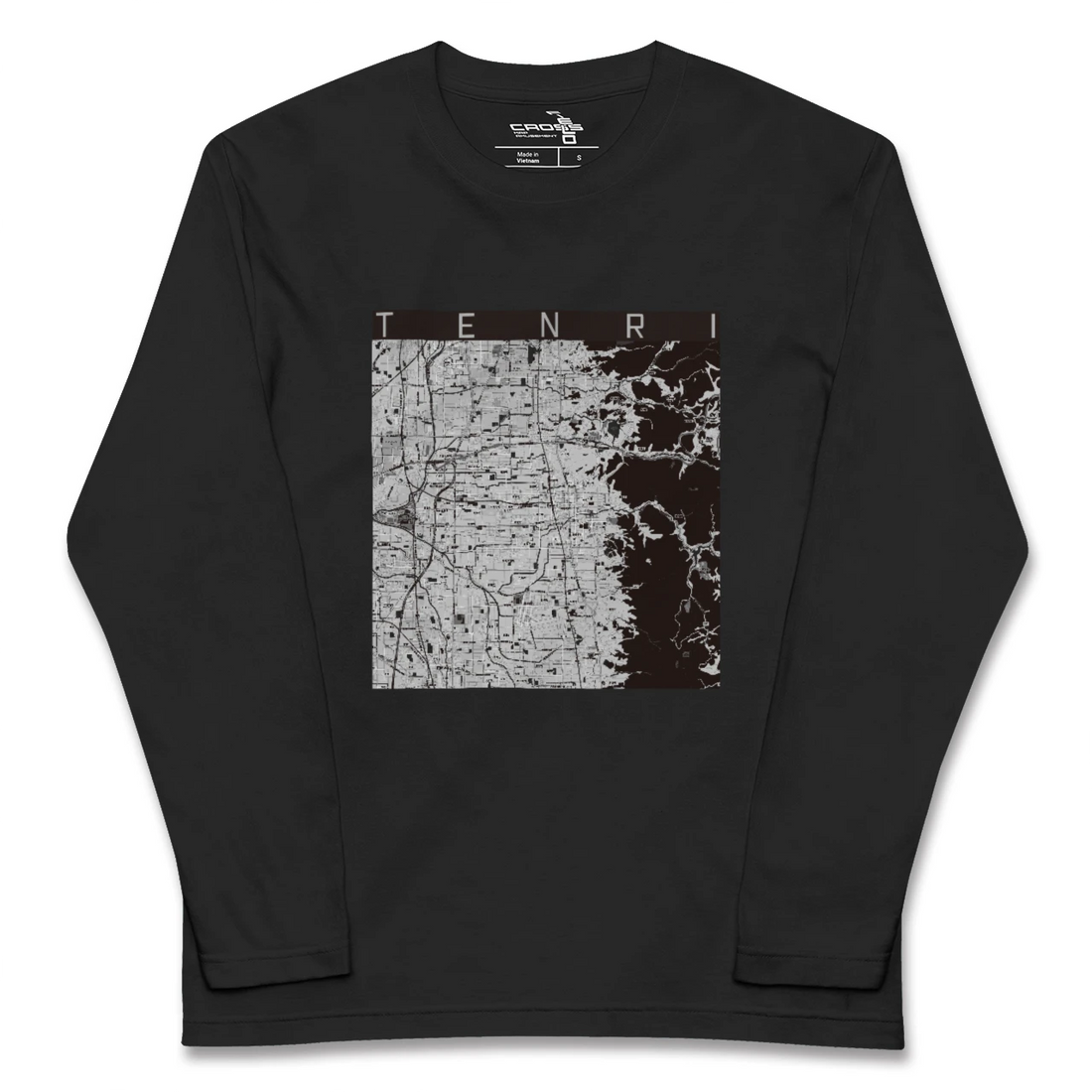 【天理(奈良県)】地図柄ロングスリーブTシャツ