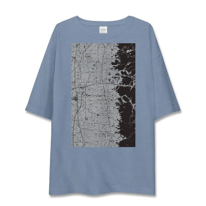 【天理（奈良県）】地図柄ビッグシルエットTシャツ