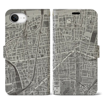 【天六（大阪府）】地図柄iPhoneケース（手帳タイプ）