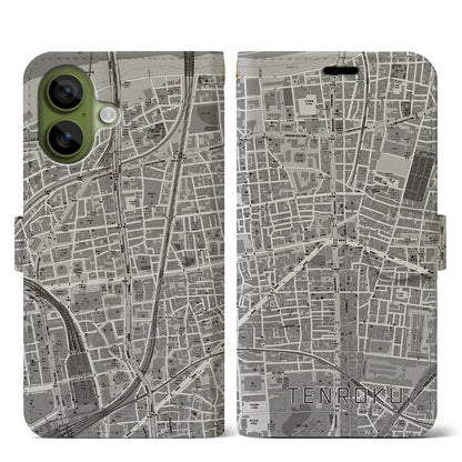 【天六（大阪府）】地図柄iPhoneケース（手帳タイプ）