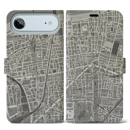 【天六（大阪府）】地図柄iPhoneケース（手帳タイプ）