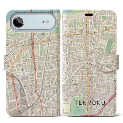 【天六（大阪府）】地図柄iPhoneケース（手帳タイプ）