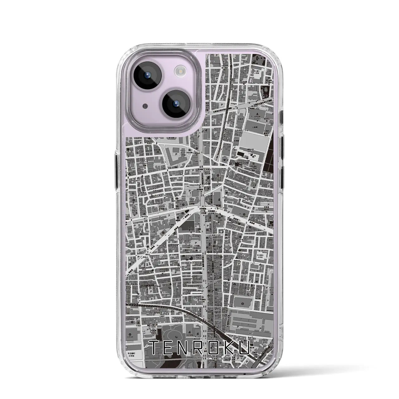 【天六（大阪府）】地図柄iPhoneケース（MagSafeタイプ）