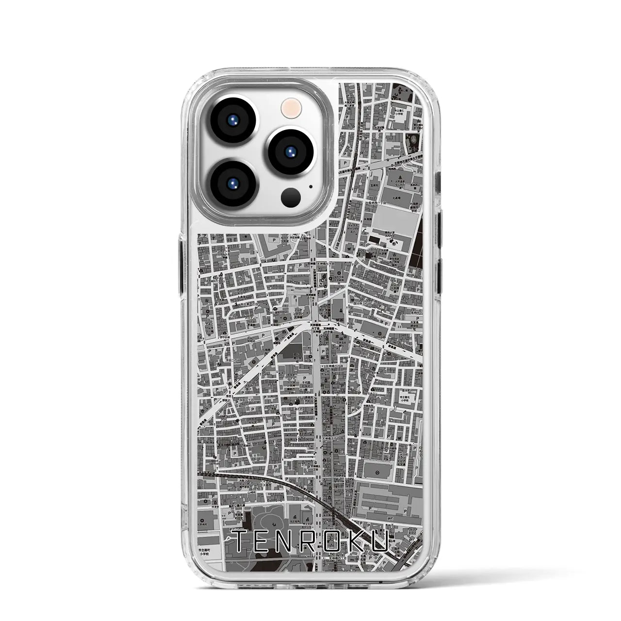 【天六（大阪府）】地図柄iPhoneケース（MagSafeタイプ）