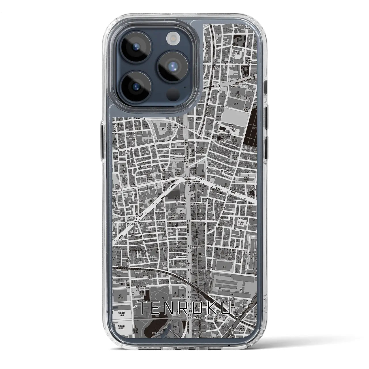 【天六（大阪府）】地図柄iPhoneケース（MagSafeタイプ）