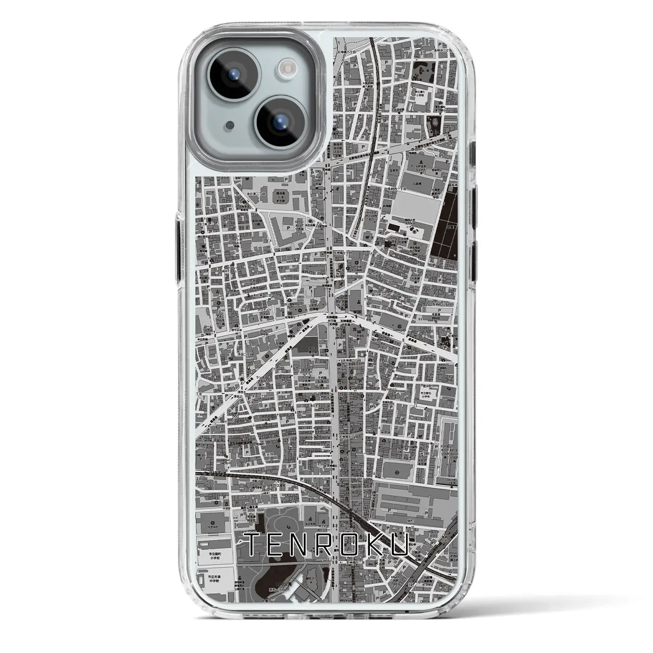 【天六（大阪府）】地図柄iPhoneケース（MagSafeタイプ）
