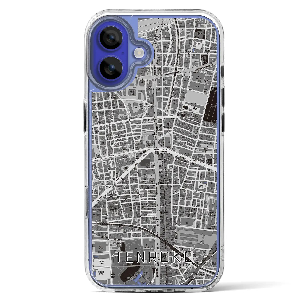 【天六（大阪府）】地図柄iPhoneケース（MagSafeタイプ）