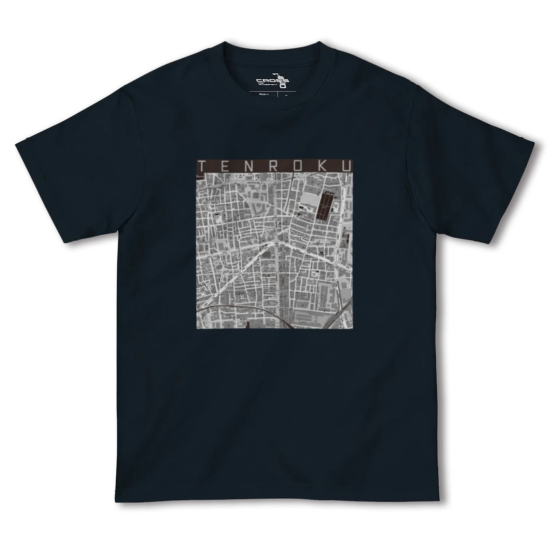 【天六(大阪府)】地図柄ヘビーウェイトTシャツ