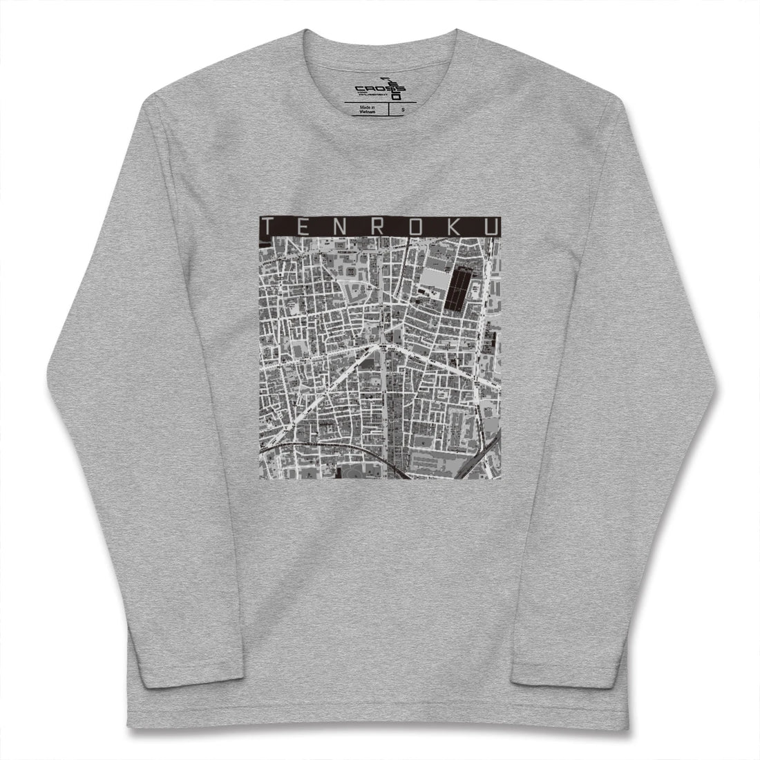 【天六(大阪府)】地図柄ロングスリーブTシャツ