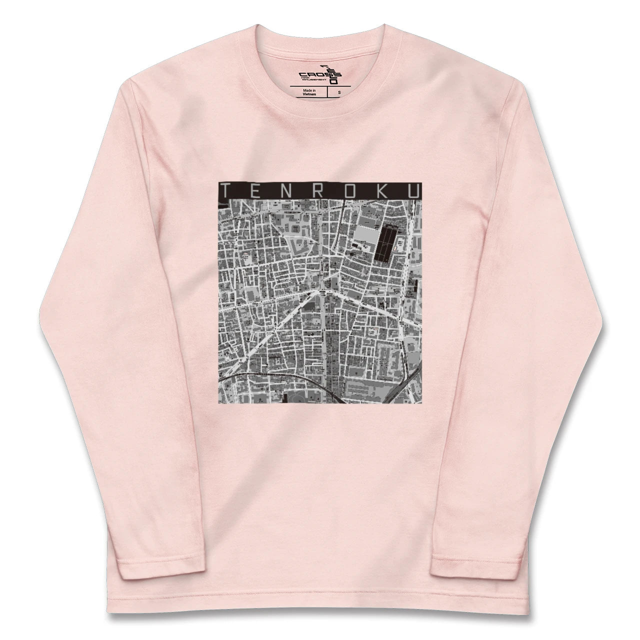 【天六（大阪府）】地図柄ロングスリーブTシャツ