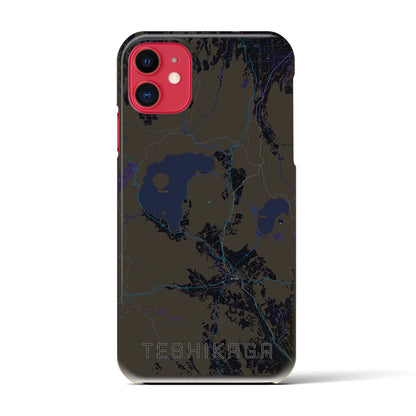 【弟子屈（北海道）】地図柄iPhoneケース（バックカバータイプ）