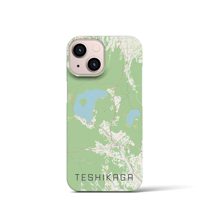 【弟子屈（北海道）】地図柄iPhoneケース（バックカバータイプ）