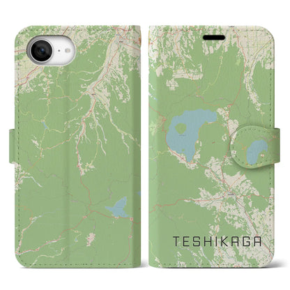 【弟子屈（北海道）】地図柄iPhoneケース（手帳タイプ）