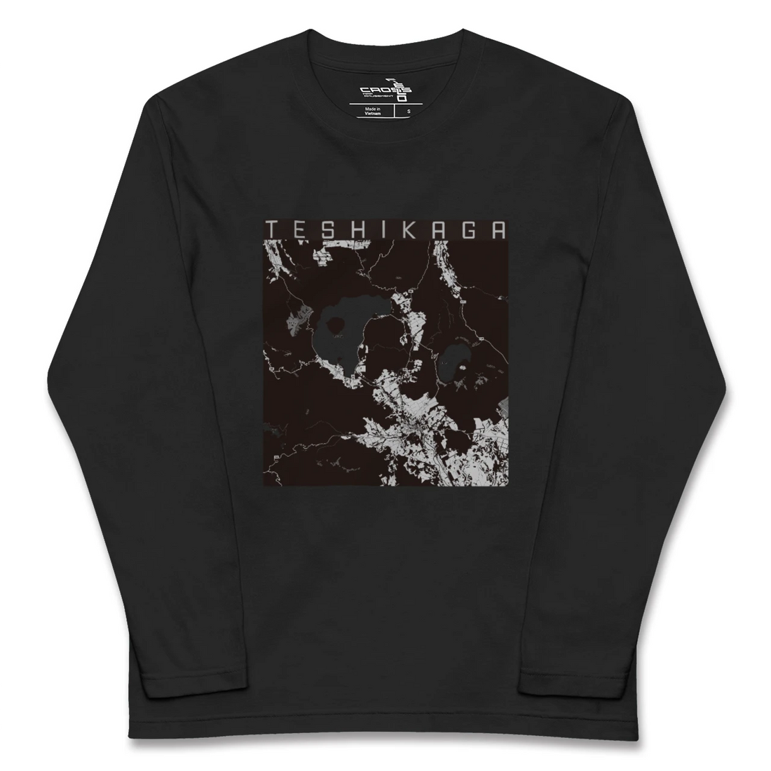 【弟子屈(北海道)】地図柄ロングスリーブTシャツ
